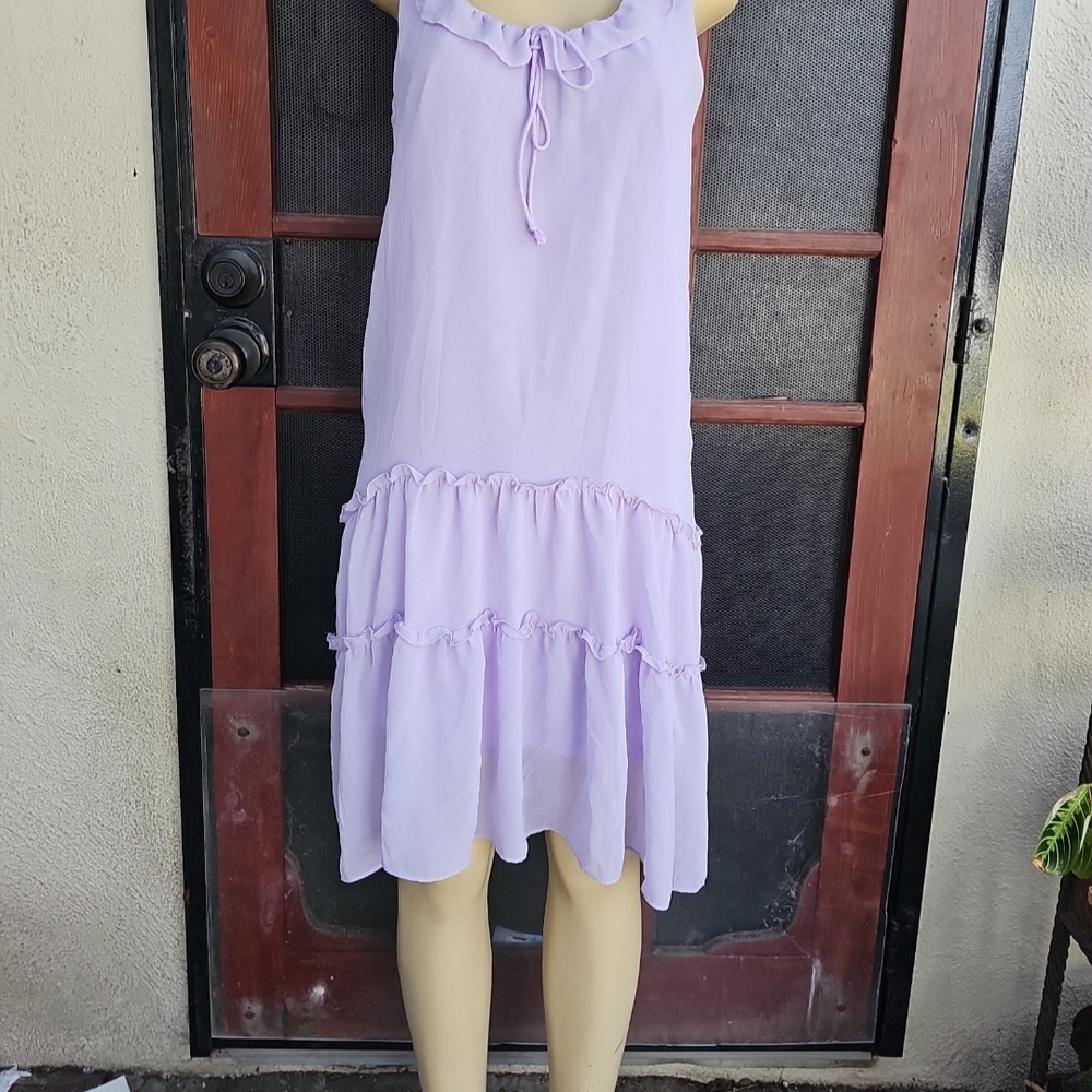 Who What Wear Lavender Midi Dress